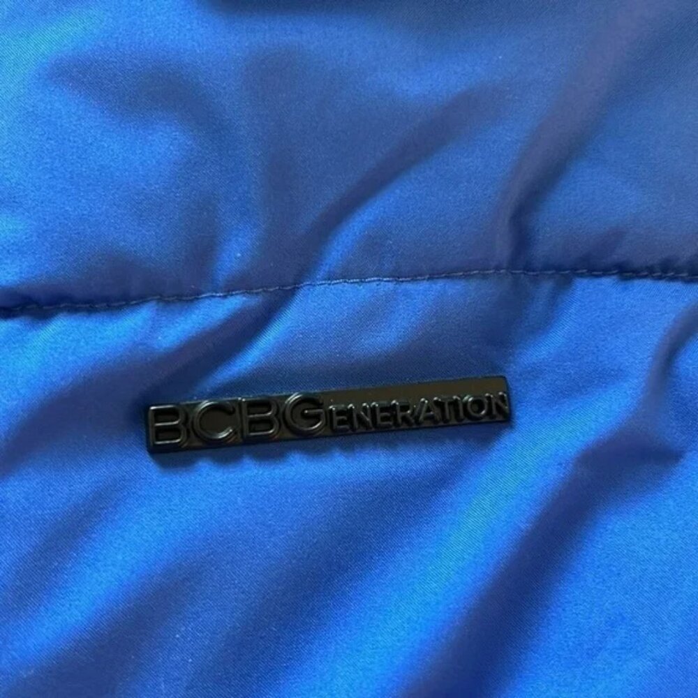 NWT BCBG Generation royal blue parka Feather-free eco-friendly fill Size XL - Picture 3 of 14